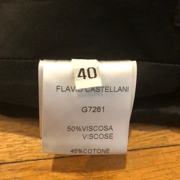 Black Mini Skirt with Beaded Fringe Detail - Picture 4 of 5